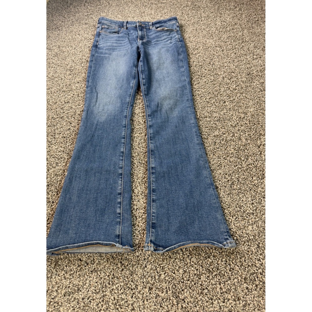 American Eagle Hi-Rise Skinny Kick Jeans Women's Size 8 Blue Baggy